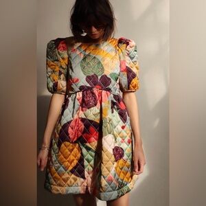 En Saison Multicolor Quilted Dress